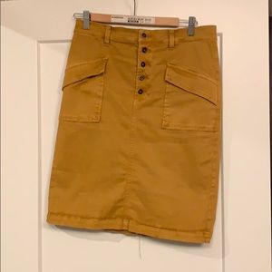 Anthropologie Chino Pencil Skirt - Size 6